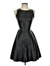 Aqua Solid Black Cocktail Dress Size XS - photo 1