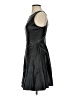 Aqua Solid Black Cocktail Dress Size XS - photo 5