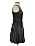Aqua Solid Black Cocktail Dress Size XS - photo 4