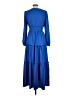 Unbranded 100% Polyester Blue Casual Dress Size L - photo 2