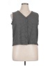 Style&Co Gray Sleeveless Button-Down Shirt Size 16 (petite) - photo 1