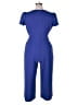Tahari by ASL Solid Blue Jumpsuit Size 16 - photo 2