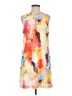H&M 100% Polyester Print Yellow Casual Dress Size 4 - photo 1