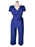 Tahari by ASL Solid Blue Jumpsuit Size 16 - photo 1