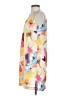 H&M 100% Polyester Print Yellow Casual Dress Size 4 - photo 5