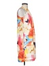 H&M 100% Polyester Print Yellow Casual Dress Size 4 - photo 4