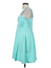 Just Fab Solid Teal Cocktail Dress Size XL - photo 5