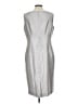 NIPON BOUTIQUE 100% Polyester Metallic Silver Cocktail Dress Size 12 - photo 2