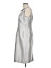 NIPON BOUTIQUE 100% Polyester Metallic Silver Cocktail Dress Size 12 - photo 5
