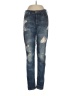 Express Jeans Stars Blue Jeans Size 8R - photo 1