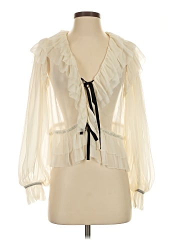 Ulla Johnson 3/4 Sleeve Silk Top (view 1)