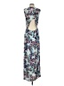 BCBGMAXAZRIA Floral Blue Casual Dress Size XS - photo 2