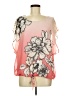 Roz & Ali 100% Polyester Pink Short Sleeve Blouse Size M - photo 1