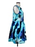 Apt. 9 Graphic Blue Cocktail Dress Size 14 - photo 4