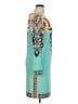 Donna Morgan Paisley Teal Casual Dress Size 14 - photo 4