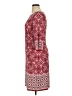 Wisp Print Burgundy Casual Dress Size 14 - photo 5