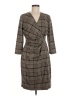 Anne Klein Plaid Brown Casual Dress Size 8 - photo 1