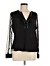 Libby Edelman 100% Polyester Black Long Sleeve Blouse Size M - photo 1