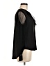 Libby Edelman 100% Polyester Black Long Sleeve Blouse Size M - photo 4