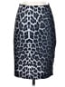 Bebe Animal Print Gray Silk Skirt Size 0 - photo 1
