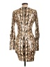 Privy Animal Print Tan Cocktail Dress Size L - photo 2