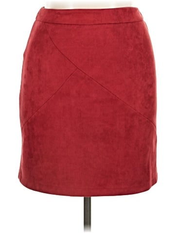 Simplee Faux Leather Skirt (view 1)