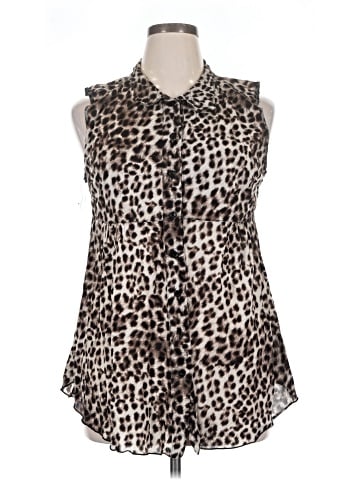 Style&Co Sleeveless Button-Down Shirt (view 1)
