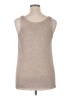 Matty M Silver Sleeveless Top Size XL - photo 2