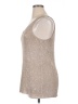 Matty M Silver Sleeveless Top Size XL - photo 5