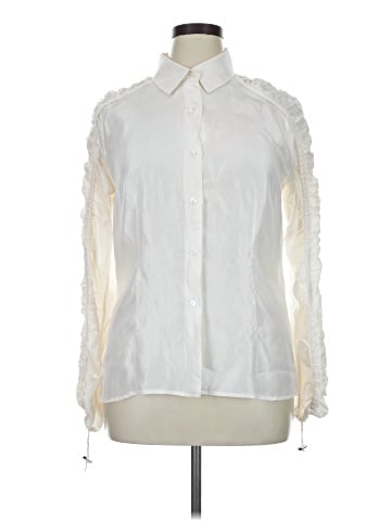 Helios & Luna Long Sleeve Silk Top (view 1)