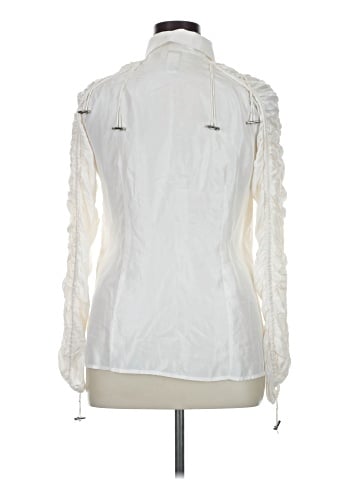 Helios & Luna Long Sleeve Silk Top (view 2)