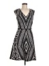Sandra Darren Graphic Gray Casual Dress Size 6 - photo 1