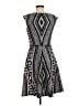 Sandra Darren Graphic Gray Casual Dress Size 6 - photo 2