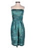 Max and Cleo 100% Polyester Paisley Teal Cocktail Dress Size 2 - photo 1