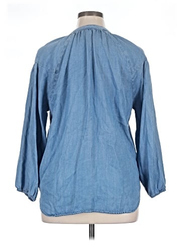 Hester & Orchard 3/4 Sleeve Button-Down Shirt (view 2)