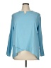 Coolibar 100% Polyester Blue Long Sleeve Blouse Size XL - photo 1
