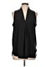 lucy Black Sleeveless Blouse Size L - photo 1