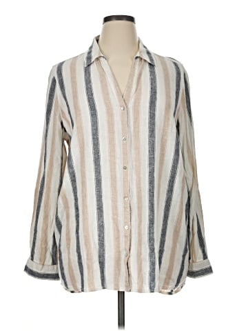 Tahari 3/4 Sleeve Button-Down Shirt (view 1)