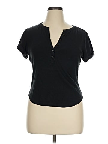 Pilcro Short Sleeve Henley (view 1)