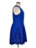 Attention Solid Blue Cocktail Dress Size XL - photo 4