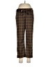 Per Se Plaid Brown Casual Pants Size 6 - photo 1