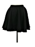 Made By Johnny Solid Black Formal Skirt Size M - photo 1