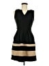 Iz Byer Stripes Black Cocktail Dress Size 7 - photo 1