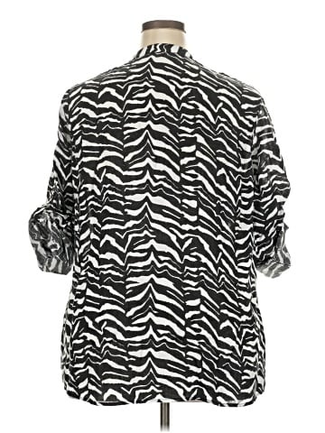 Calvin Klein 3/4 Sleeve Button-Down Shirt (view 2)