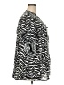 Calvin Klein Animal Print Black 3/4 Sleeve Button-Down Shirt Size XXL (estimated) - photo 4