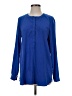 Not Your Daughter's Jeans 100% Polyester Blue Long Sleeve Blouse Size S - photo 1