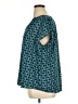 Fun2Fun 100% Polyester Print Teal Short Sleeve Blouse Size XL - photo 5