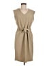 Taylor Solid Tan Casual Dress Size 8 - photo 1