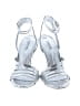 MICHAEL Michael Kors 100% Leather Silver Sandals Size 5 1/2 - photo 2