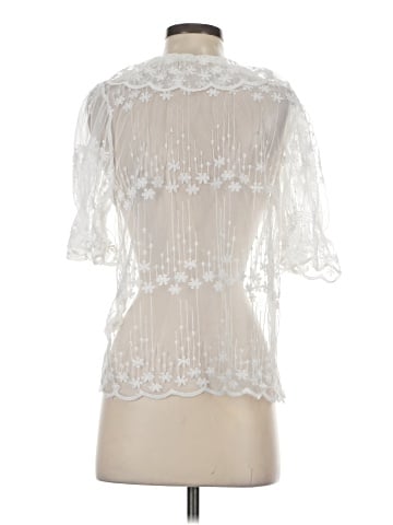 Ultra Pink Short Sleeve Blouse (view 2)
